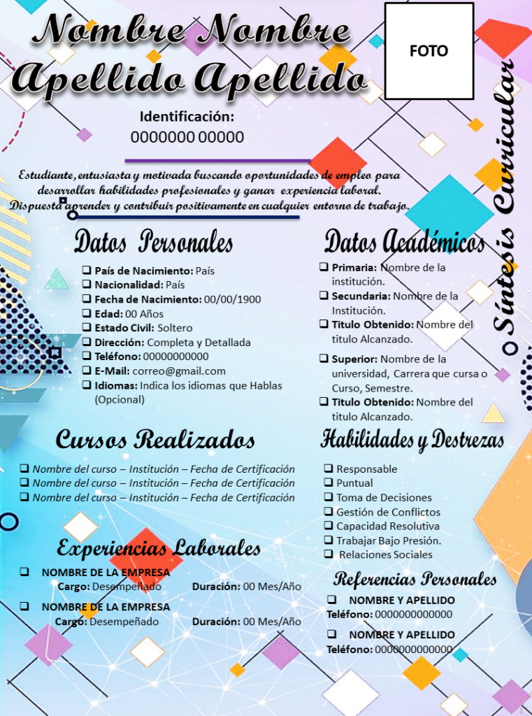 Síntesis Curricular J-5